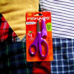 KIDS LOT>Fiskars Safety Scissors w/Pointed Tip & LOVEY DOVEY CARE BEARS